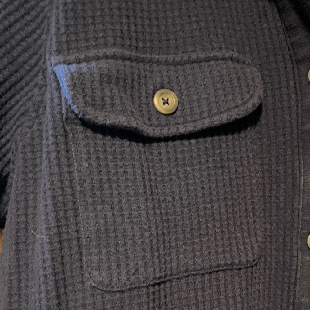 Lands' End Navy Casual Button Down Shirt - Picture 4 of 10